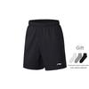 Li-Ning Quick-Drying Breathable Training Soccer Shorts Men shorts Black AKST633-1