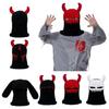 Devil Horn Face Cover Hat Knitted Balaclava Caps for Adult Teens Winter Warm Hat Adult Halloween Cosplay Costume Headwear