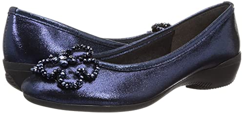 AC Women's Ballet Flats, Navy, Size 23.5 cm, 3E