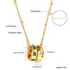 Cross-Border INS Women's Stainless Steel Sweater Chain Necklace Bamboo Chain European American Niche Design Fashionable Light