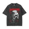 Dorohedoro Nikaido Death Metal Stijl Grafische Print Vintage Gewassen Oversized Anime Streetwear T-shirt