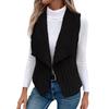 Women's Fashion  And Winter Casual Solid Color Sleeveless Versatile Vest Jacket