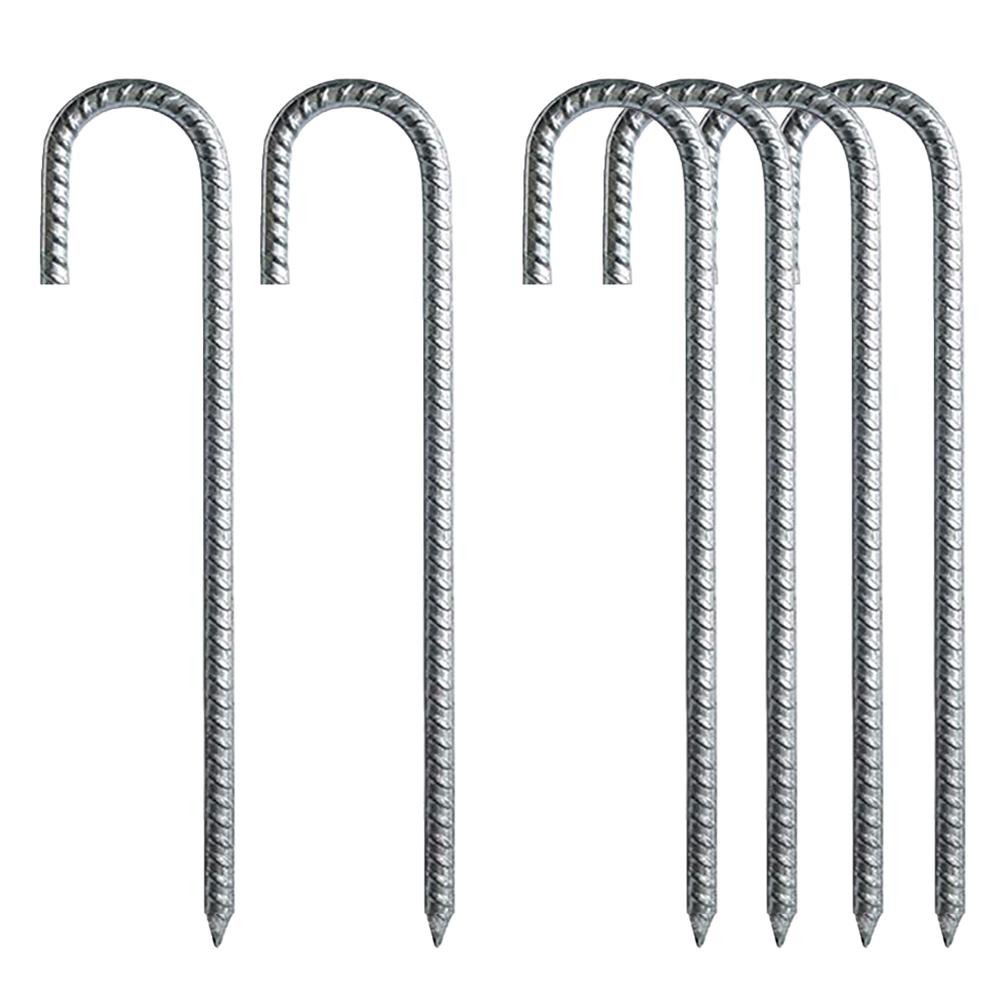 Galvanized Steel Ground Anchors Tent Stakes 8mm Thickness