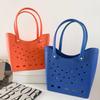 EVA Waterproof Beach Tote: Large Capacity Perforated Travel Bag