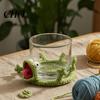 Sottobicchiere Animale all'Uncinetto Kit Fai da Te Lucertola, Lavori a Maglia Fatti a Mano, Sottobicchiere Decorativo per Tazza da Bevande Caffè per Adulti, Kit per Principianti