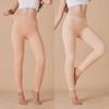 Fleece Lined Leggings Thick Winter Women Foot Loop Warm Outdoor Wear All In One Pants