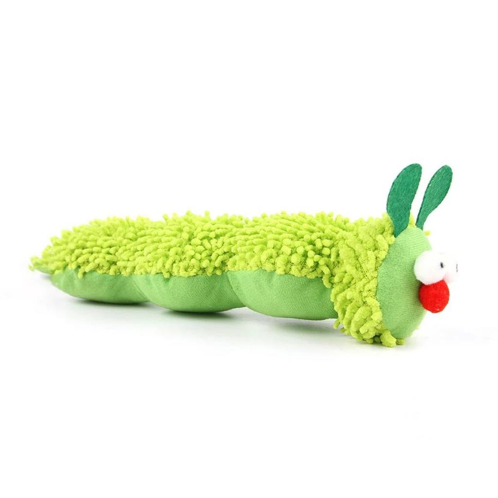 Cat Bite Toy Caterpillar Cat Mint Teeth Grinding Toy Silver Vine Cat Teasing Interactive Toy Cleaning Mouth Kitten Toy