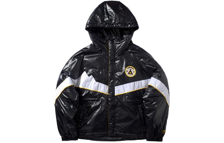 Li Ning Puffer Jackets Women s Standard Black Hooded Thickened AJMP548-1 L