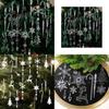 18 Pcs Hanging Snowflake Icicle Christmas Ornament Christmas Tree Decorations X3UC