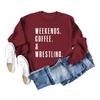 O-Neck Oversized Long Sleeve Hoodie Women - Streetwear Graphic Print Cotton Sweatshirt Winter