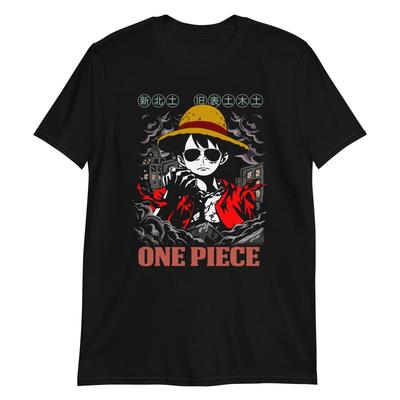 T-shirt Unisex 100% Cotone Anime One Piece Magliette Uomo Top, Hentai Cartone Animato Giapponese Fumetto Animazione Manga
