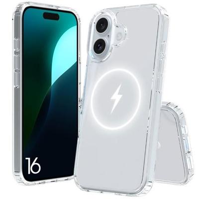 Protective Case - for iPhone - 16 - Transparent - Magnetic - Semi-rigid