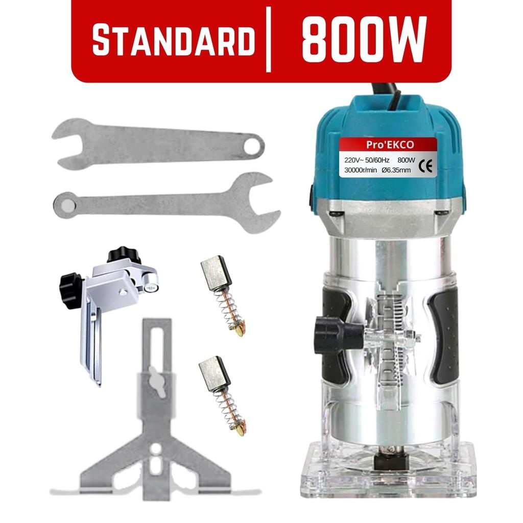 800W Handheld Engraving Slotting Router Portable Woodworking Power Tool High Power Electric Wood Trimmer