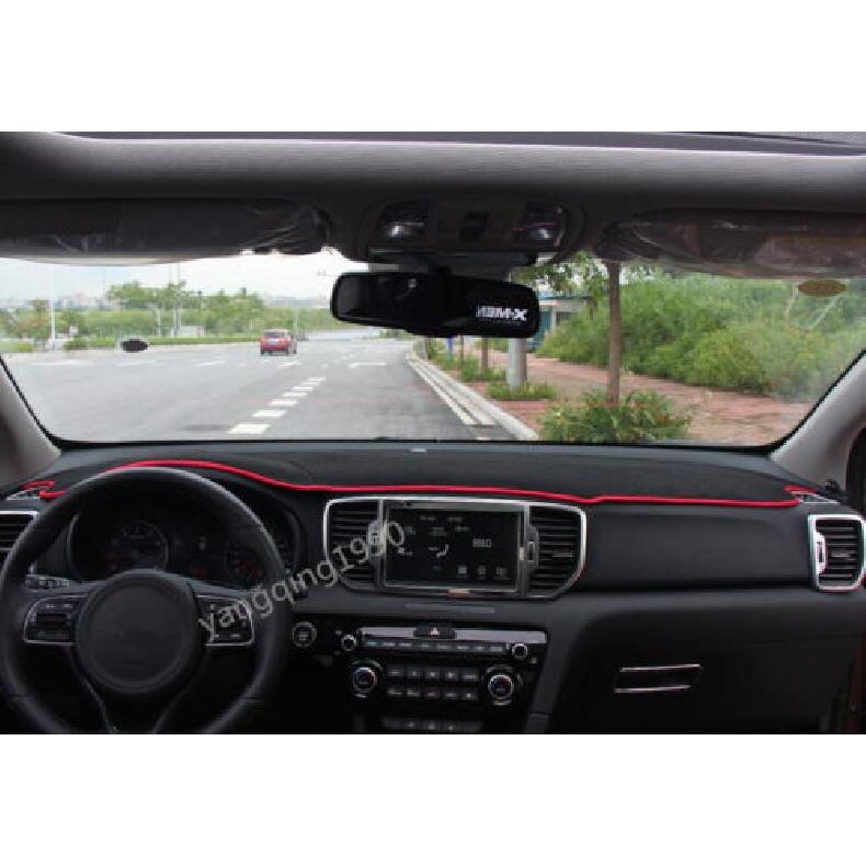 Inner Dashboard Dash Mat DashMat Sun Cover Pad Red For Kia sportage 2016 2017