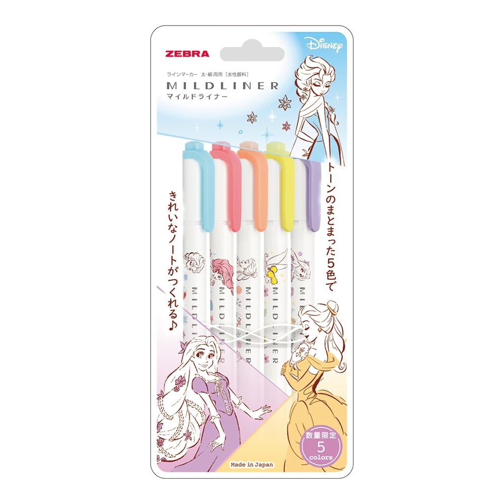 

Zebra Mildliner Disney Highlighter Set A 5-Color (WKT7-DS3-5C-A)