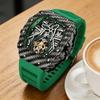 Sporty Style Tourbillon Men Watch Luxury Large Dial Waterproof Luminous Wristwatch Military Automatic Mechanical Men's Watch