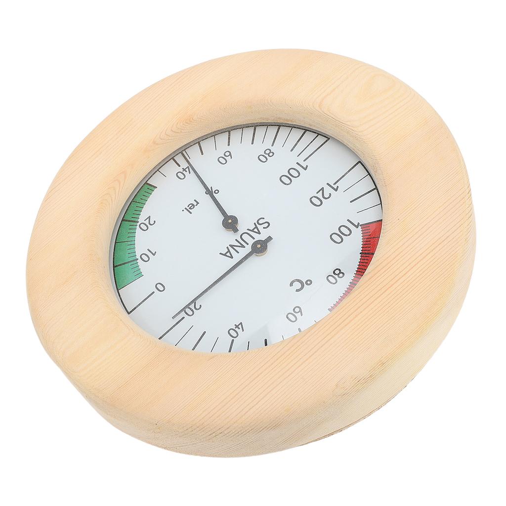 Sauna Hygrothermograph 2 In 1 Wall Mounted Real Time Monitoring Sauna Room Thermometer and
