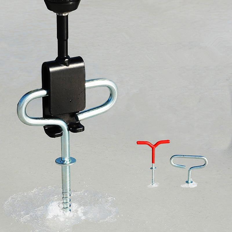 Fishing Shelter Tent Ice Anchors Drill Adapter Ice Anchors Stake Drill Adapter