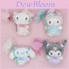 Hello Kitty Kuromi My Melody Bow Decoration Hand Held Flower Plush Toy Pendant For Collectors And Gifts