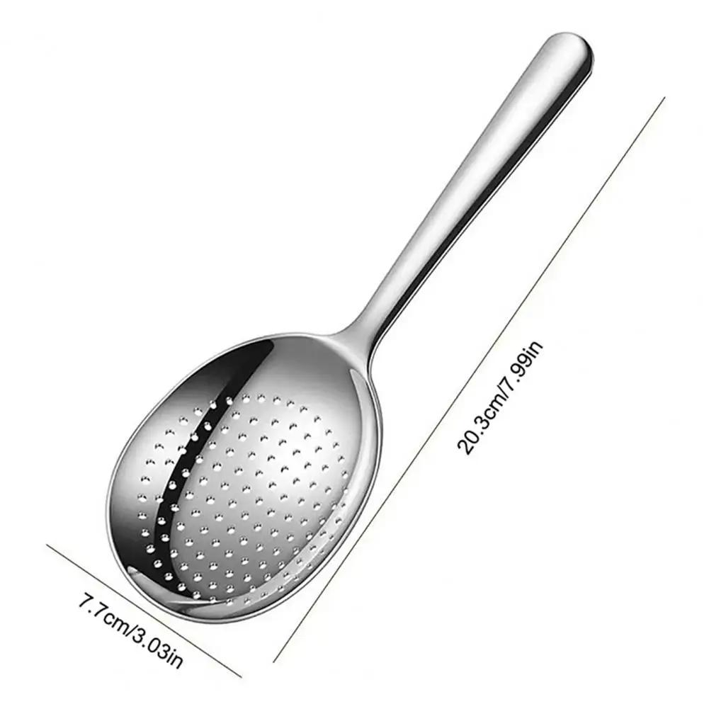 304 Stainless Steel Ladles For Serving Soup Rice Serving Spoon Drain Hole Heat Insulated Handle Kitchen Utensils For Daily Use