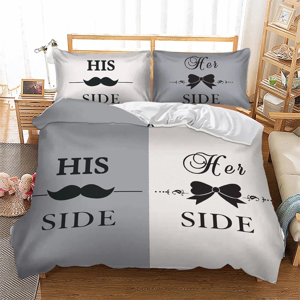 Comforter Romantic King And Queen Bedding Set Twin Full Comforter For Girls Teens Couple Lover Valentine'S Day Present