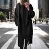 Womens Long Wool Blend Trench Coat Plus Size Slimming Workwear Outerwear