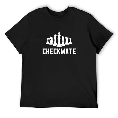 Checkmate Chess T-Shirt Summer Top Graphic Tee Shirt Plus Size Tops Affliction Shirts Shirts Men Graphic