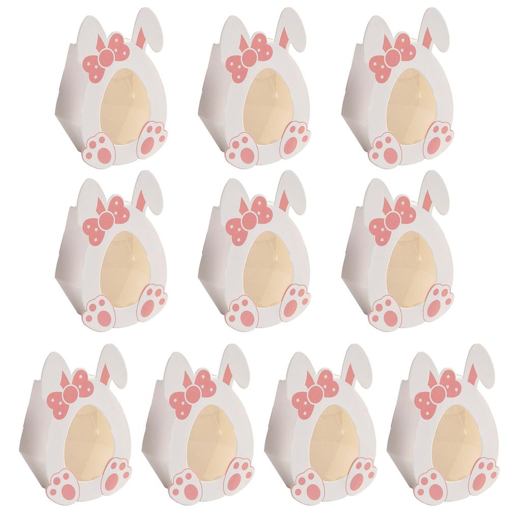 10 st/set Söt godisbehållare Fodral Påskpresentask Godisförpackningslådor Organisatörer för Fest och Sammankomster