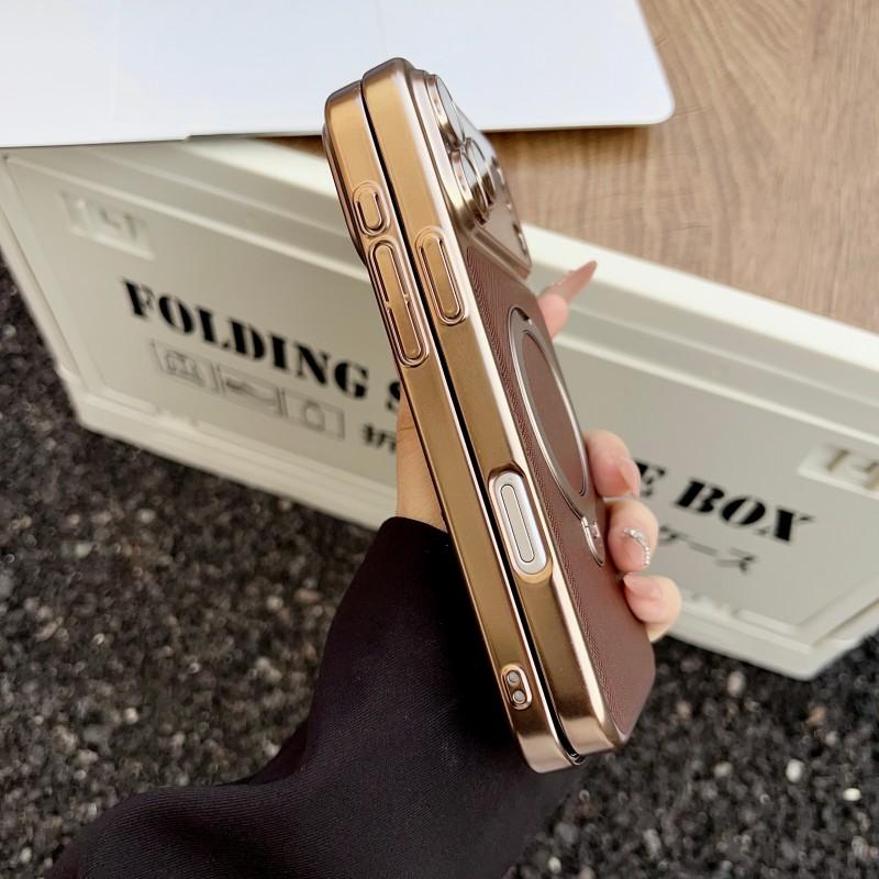 For iPhone 17, 17 Pro, 17 Pro Max Phone Case, Electroplated Metallic Paint, Full Lens Coverage, Shockproof and Drop-resistant