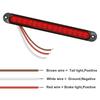 1PCS Universal LED Tail Rear Lamp for Trailer Truck Lorry Pickup - Brake/Stop/Turn Lights 12V-24V 15 LEDs Light Bar StripBack Up Lights 1