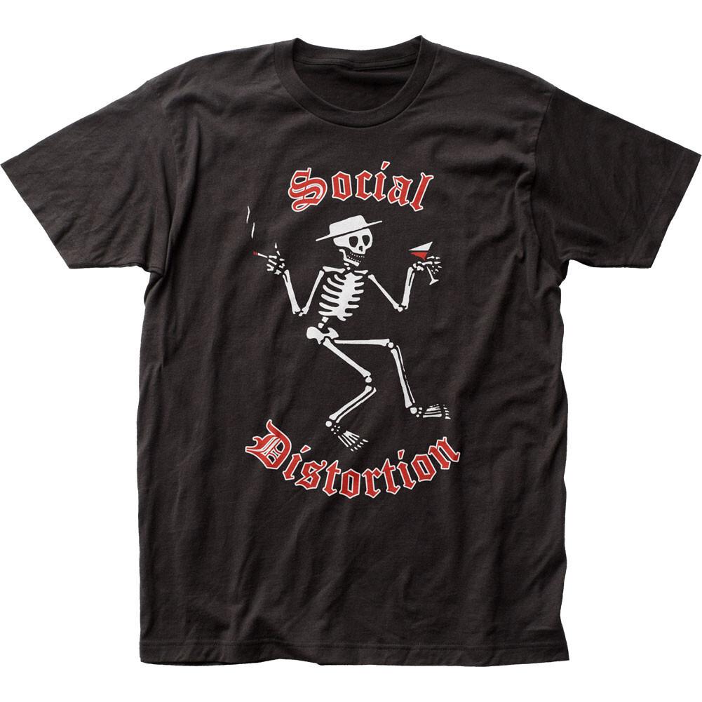 

26 Social Distortion Skelly Logo Mens T Shirt Rock And Roll Classic Band Tee Black Unisex T-Shirt M