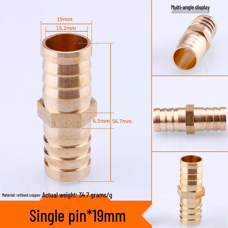 Miedziana Pagoda Trójnik Typu Y Dysza do Rury Gazu Ziemnego, Zielona Głowica, Dostępna w Rozmiarach 6/8/10/12.