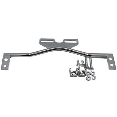 Para choppers harley triumph honda universal suporte do farol da motocicleta sinal de volta barra barra auxiliar titular montagem cromada