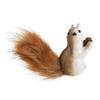 Foam Squirrel Ornament 3D Artificial Squirrel Figurine with Pine Cones Berries Cute