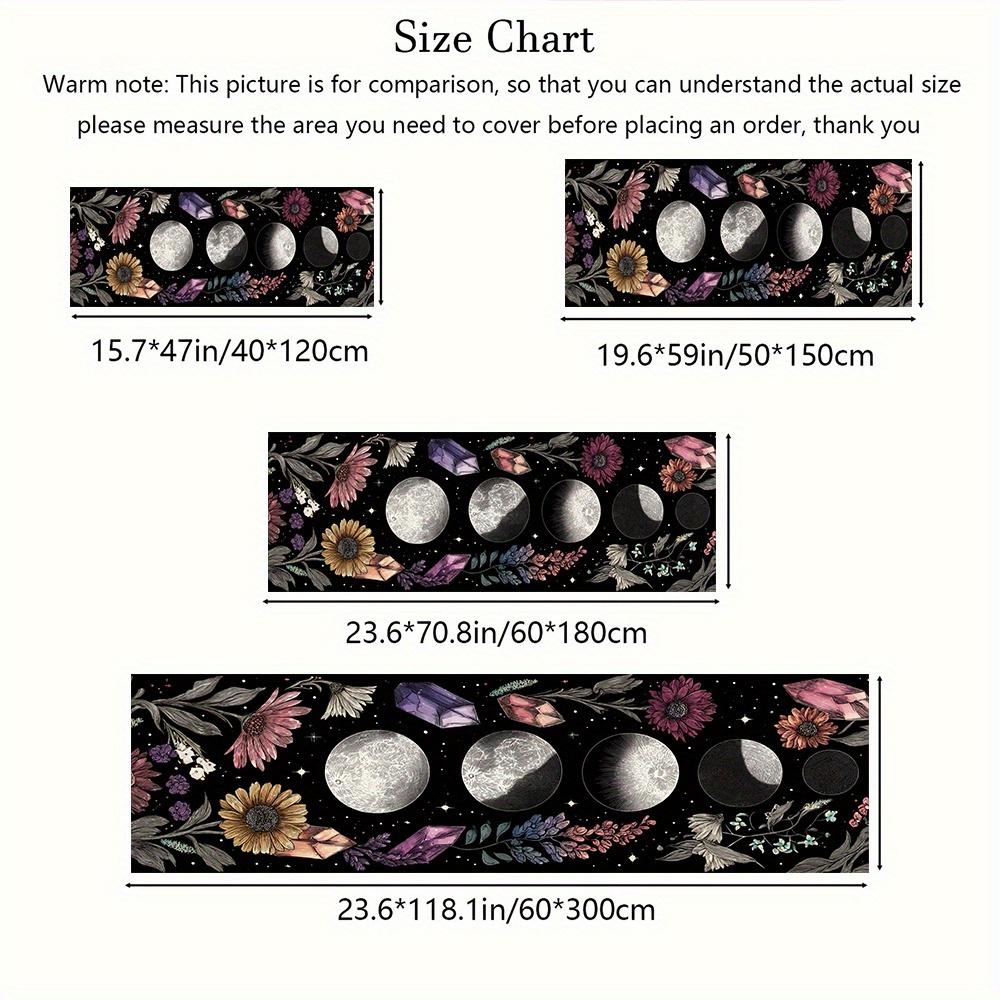 1Pcs Bohemian Style Non-Slip Washable Area Rug Runner for Entryway, Living Room, Bedroom & Patio