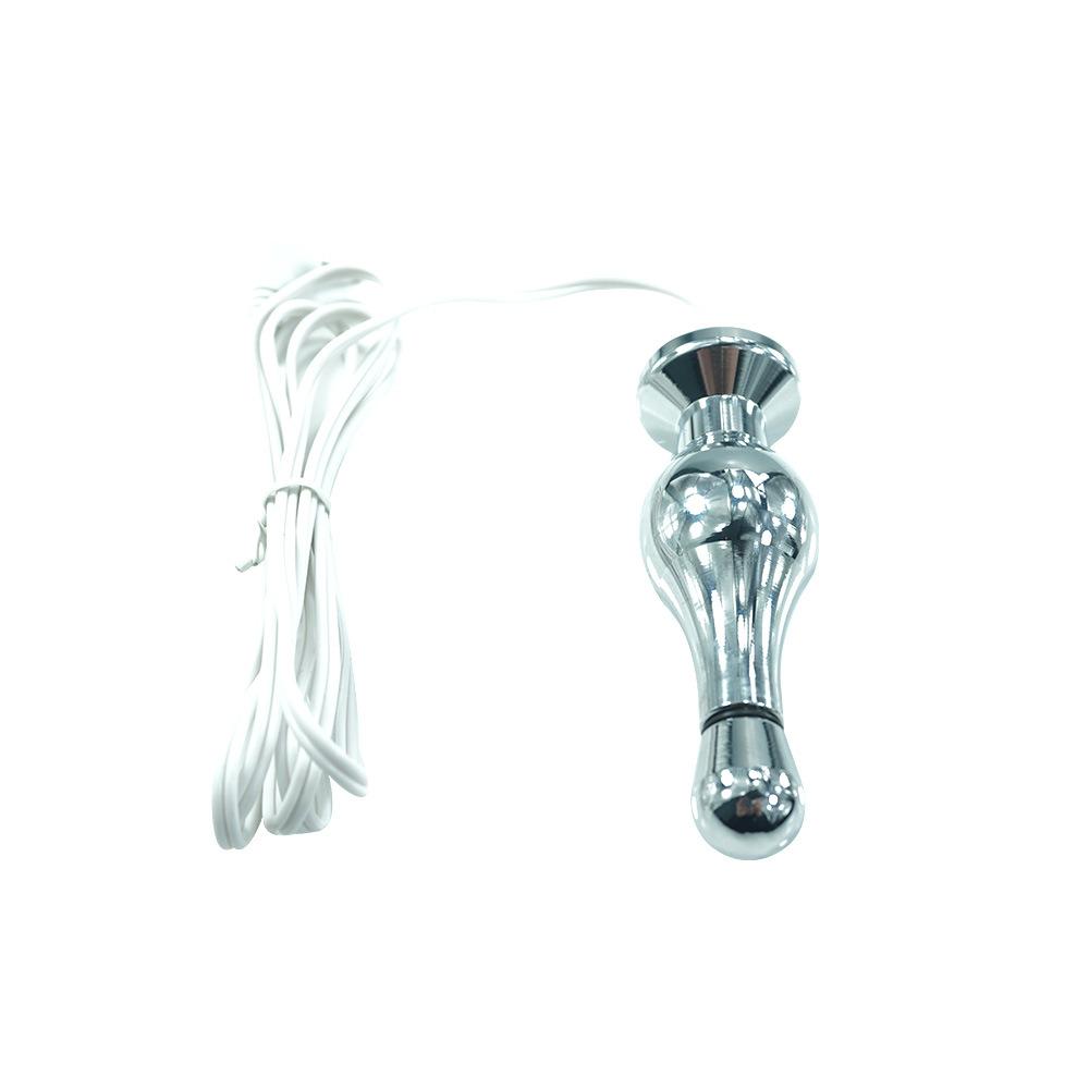 Metal Electric Shock Therapy Anal and Vaginal Plug Back Court Bolt Butt Plug Adult Sexual Health Sex Toys
