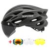Superide Ultalight Cycling Helmet With Magnetic Googles & Sun Visor Men Women In-Mold Road Bike Mtb Bicycle Helmet