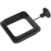 Aquarium Fish Feeding Rings Fish Tank Small Floating Food Feeder with Suction CupBlack Thicken and Heighten Square