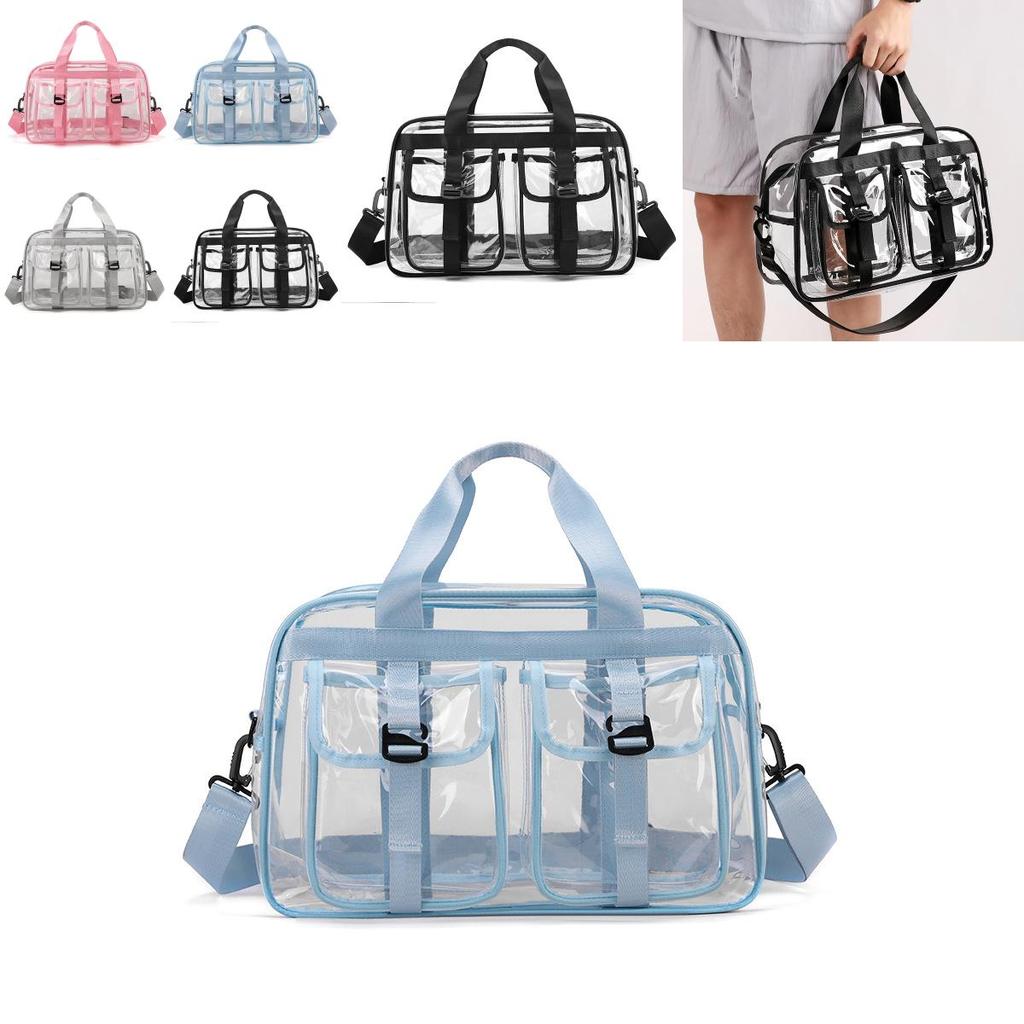 Große Kapazität PVC Transparente Sportveranstaltungs-Reisetasche Mit Wasserdichtem Material Für Fitness Und Freizeit