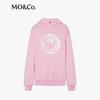 MO&Co. Women's Printed Washed Pullover Hoodie