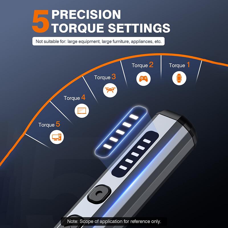 Mini Electric Precision Screwdriver, 38 in 1 Magnetic Bits, Torque Control, DIY Tools, Repair Tool Kit for iPhones, Switch,PS5