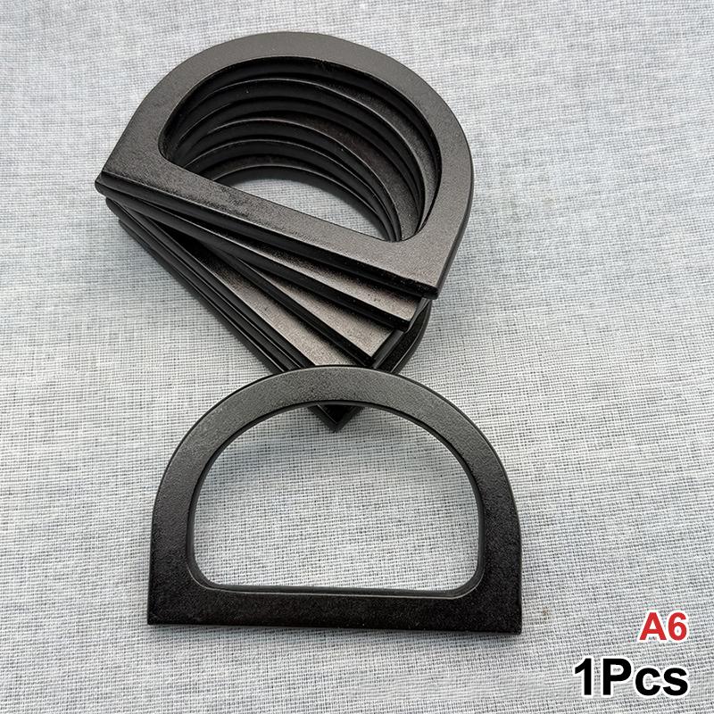 Eco-Friendly Natural Wood D-Shaped Bag Handle 1Pcs Half Circle Replacement for Crochet Shoulder Bag DIY Sewing Project