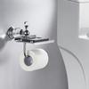 Crystal Paper Toilet Holders Wall Mount,Bathroom Tissue Roll Holder with Shelf, Toilet Accessory for Storage Gold Chrome 85486W