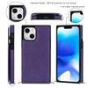 For iPhone 15 RFID Blocking Card Holder Back Cover Kickstand Phone Case with Shoulder Strap