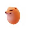 Kreativní Shibako Dog Vejce Squishy Fidget Hračka Realistický Tvar Vejce Stolní Dekorace Shiba Inu Pes & Vejce Unie PU Pomalý Návrat Senzorická Hračka