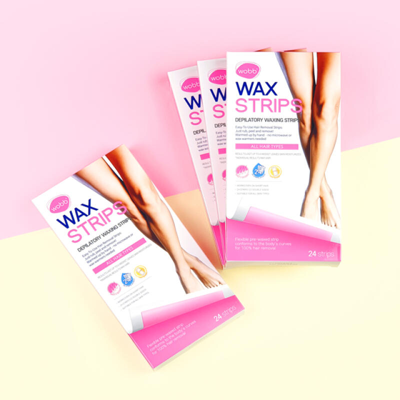 WOBB Wax Strips 100 Sheets Self-Waxing Hair Removal Patch Pads