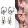 Punk Style Dangle Earrings Unique Detachable Star Heart Drop Earrings Statement Jewelry Fashion Simple Hoop Earrings