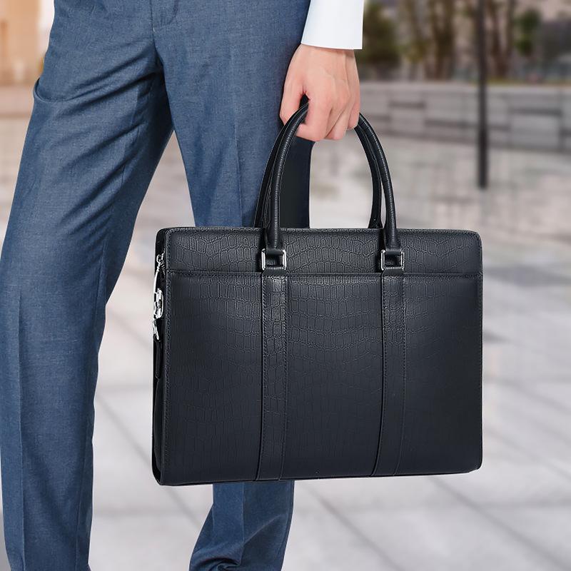 Laptop Bag Cowhide Men's Briefcase Business Handbag