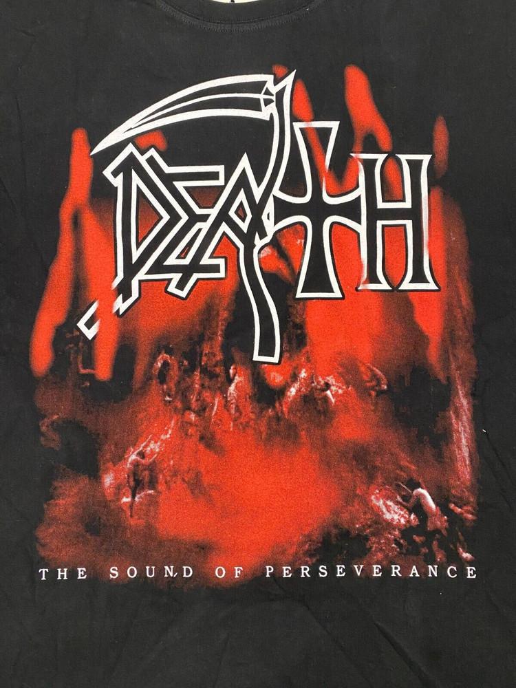 Vintage Death The Sound of Perseverance Band Cotton Unisex T-shirt YA473 Unisex T-Shirt S