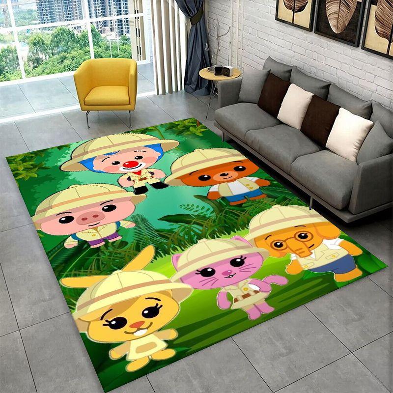 Cute Plim Plim Cartoon Non-Slip Area Rug for Living Room,Bedroom,Playroom,Soft Carpet Floor Mat Home Decor Rug Kids Room Gift